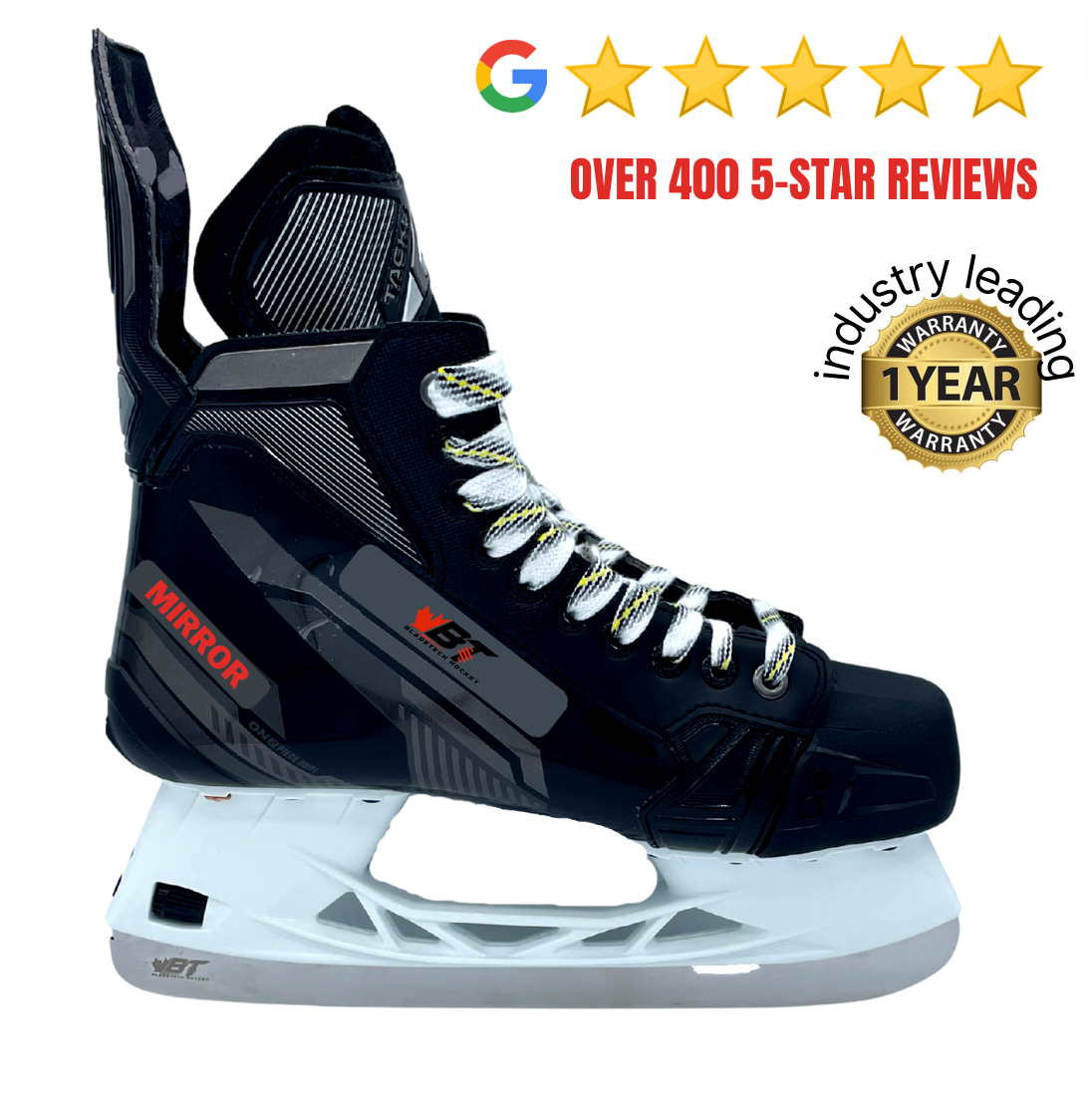 Erik Sports Canadian R50 Mens Ice Hockey Skates, Palestine